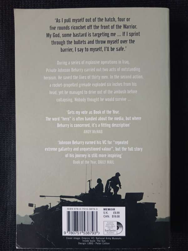Barefoot Soldier by Johnson Beharry VC with Nick Cook