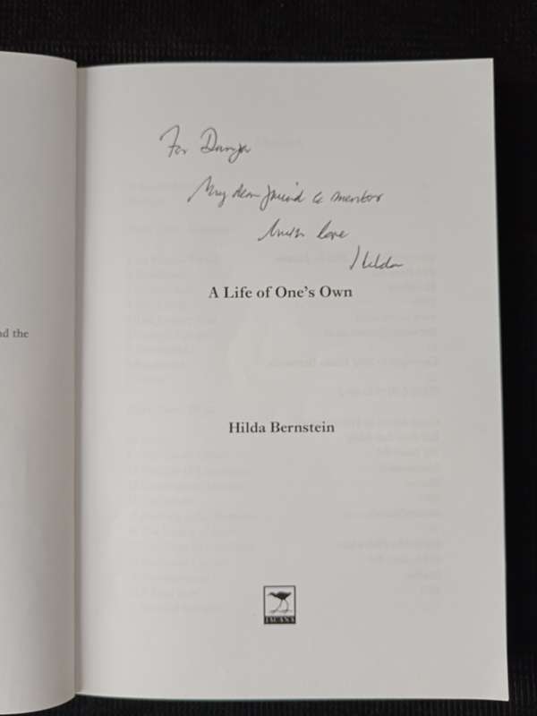A Life of One's Own by Hilda Bernstein