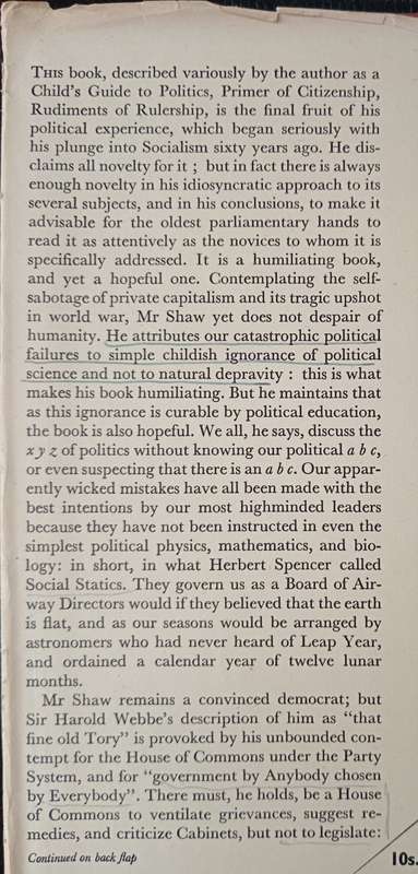 Everybody's Political What's What? by Bernard Shaw