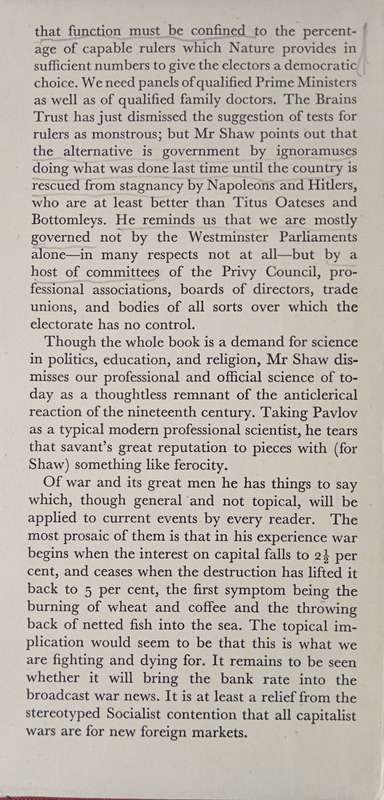 Everybody's Political What's What? by Bernard Shaw