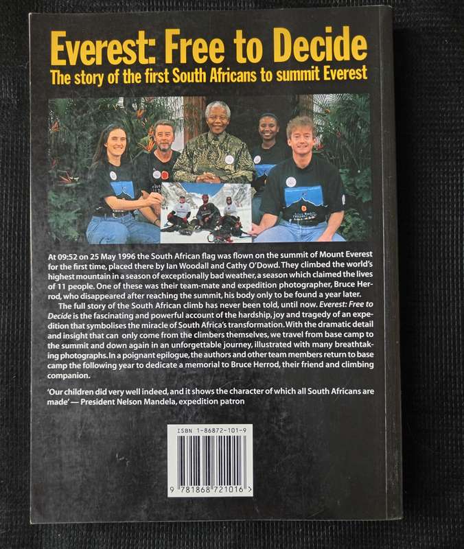 Everest Free to Decide by Cathy O'Dowd & Ian Woodall