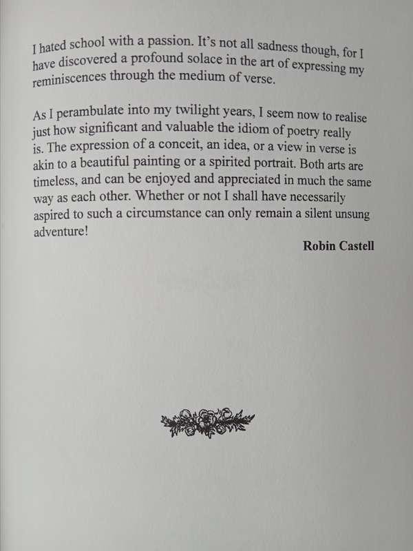 Robin Castell Selected Poems of Lyrical Verse Foreword by Pieter-Dirk Uys