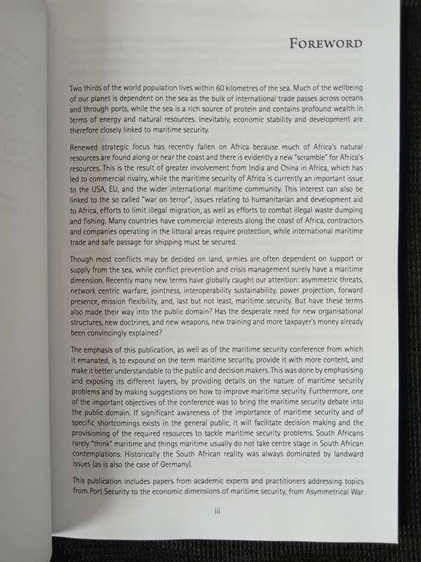 Maritime Security in Southern African Waters by Editors T Potgieter & R Pommerin