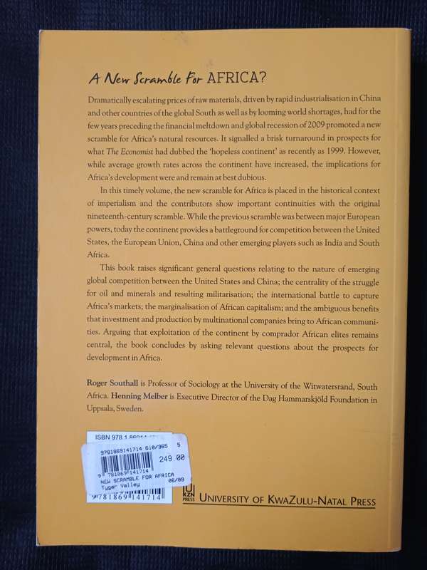 A New Scramble for Africa Edited by Roger Southall & Henning Melber