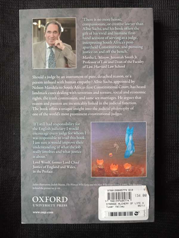The Strange Alchemy of Life & Law by Albie Sachs