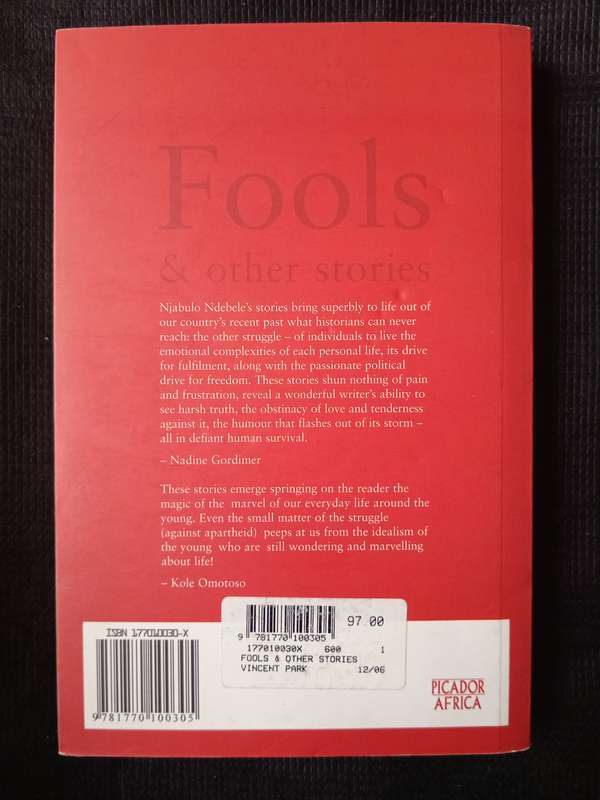 Fools & other stories by Njabulo S Ndebele