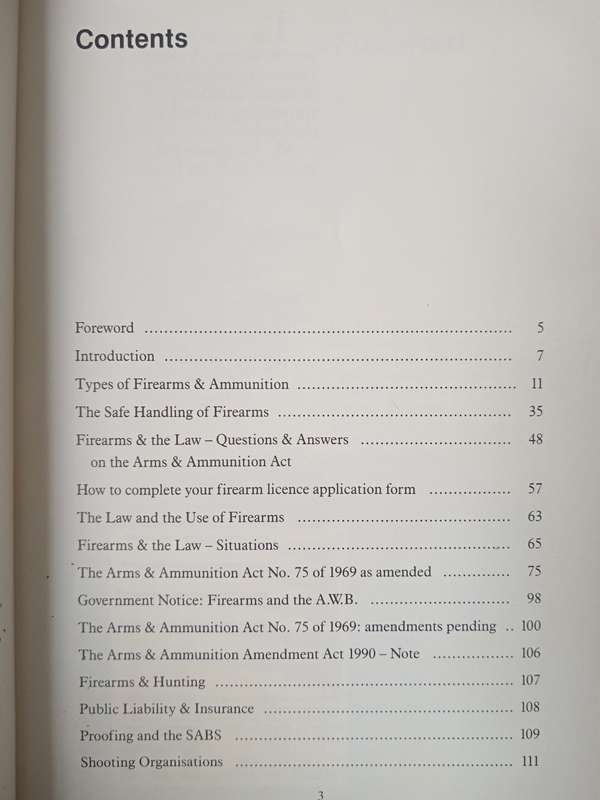 The Gun Owner's Guide to SA Law & the Safe Handling of Firearms by Gerald Hymns