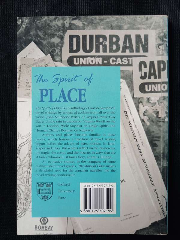 The Spirit of Place Compiled by Malcolm Venter