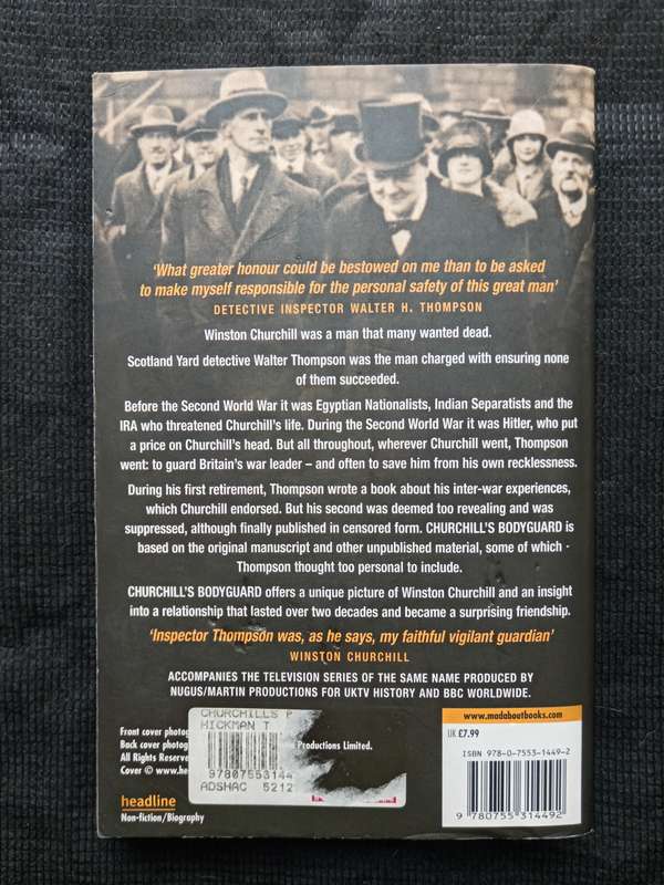 Churchill's Bodyguard by Tom Hickman