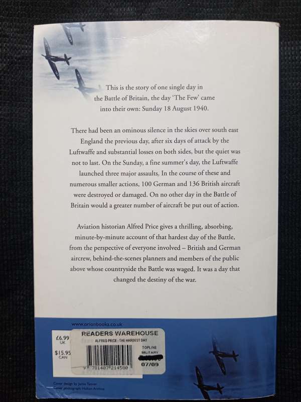 The Hardest Day by Alfred Price