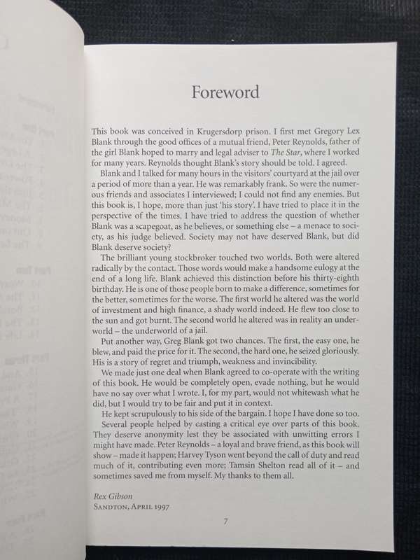 Prisoner of Power The Greg Blank Story by Rex Gibson