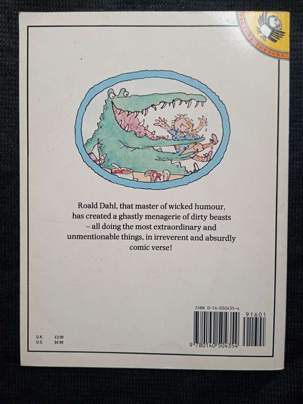 Dirty Beasts by Roald Dahl with illustrations by Quentin Blake