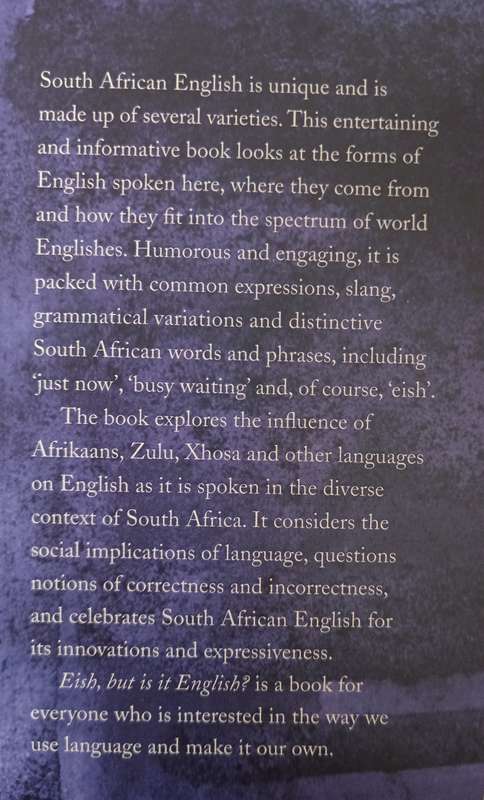 Eish but is it English? by Rajend Mesthrie