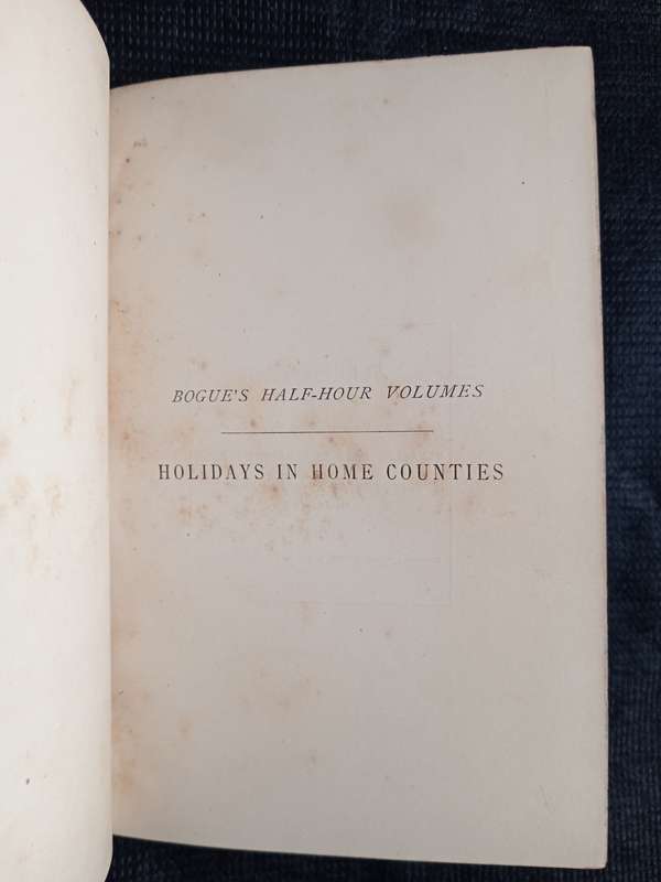 Holidays in Home Counties by Edward Walford