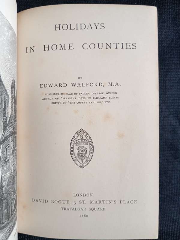 Holidays in Home Counties by Edward Walford