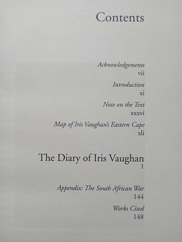 The Diary of Iris Vaughan Edited by Peter F Alexander & Peter Midgley