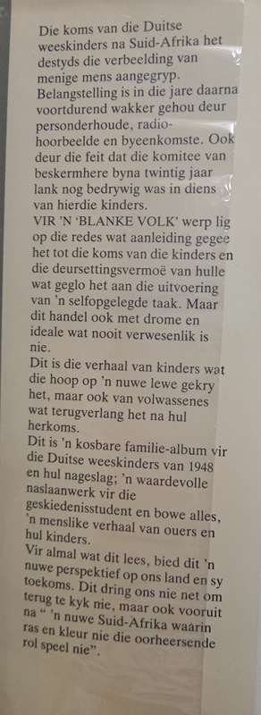 Die Verhaal van die Duitse weeskinders van 1948 by Werner van der Merwe