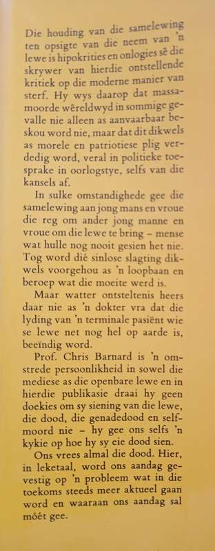 Leef Goed Sterf Goed by Christiaan Barnard