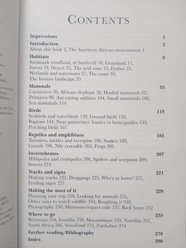 Southern African Wildlife a Visitor's guide by Mike Unwin