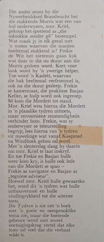 Die Tydren by Le Roi Steenkamp