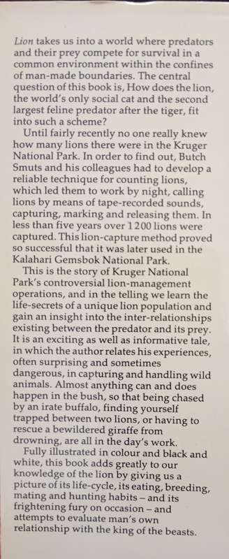 Lion by G L Smuts