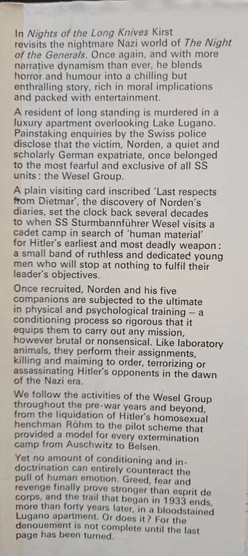 Nights of The Long Knives by H H Kirst
