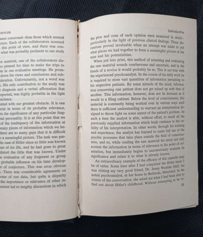 The Mind of Adolf Hitler by Walter C Langer