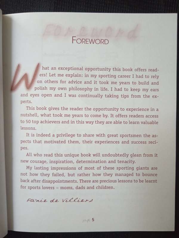 Life Lessons from Sport by Gary Player, Naas Botha, Okkert Brits, a.o.