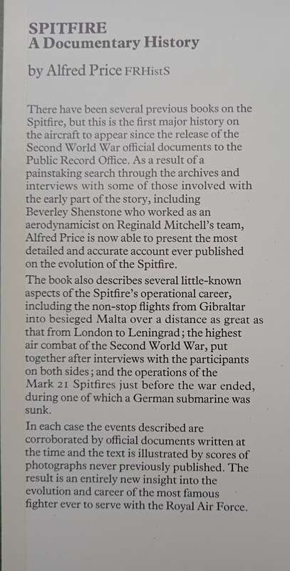 Spitfire A Documentary History by Alfred Price