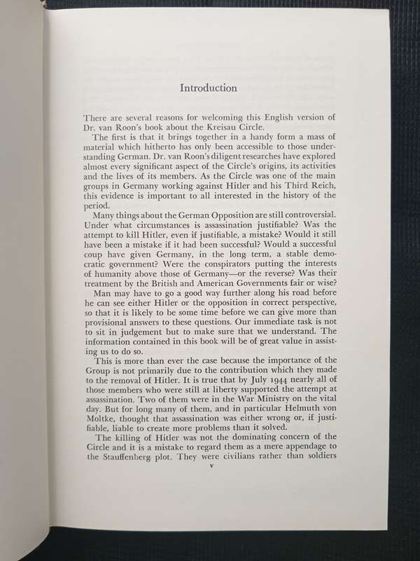 German Resistance to Hitler by Get van Roon