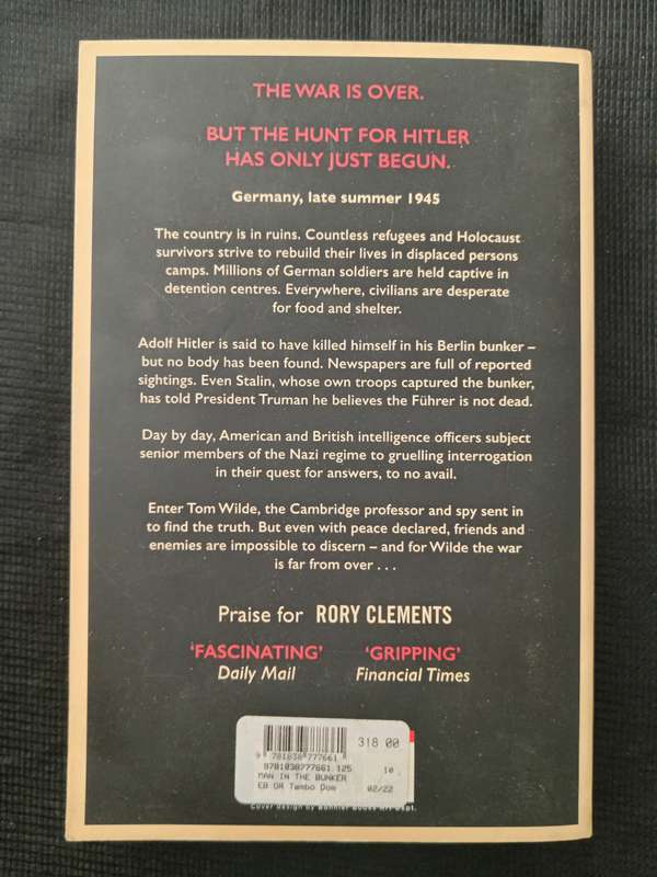 The Man in the Bunker by Rory Clements