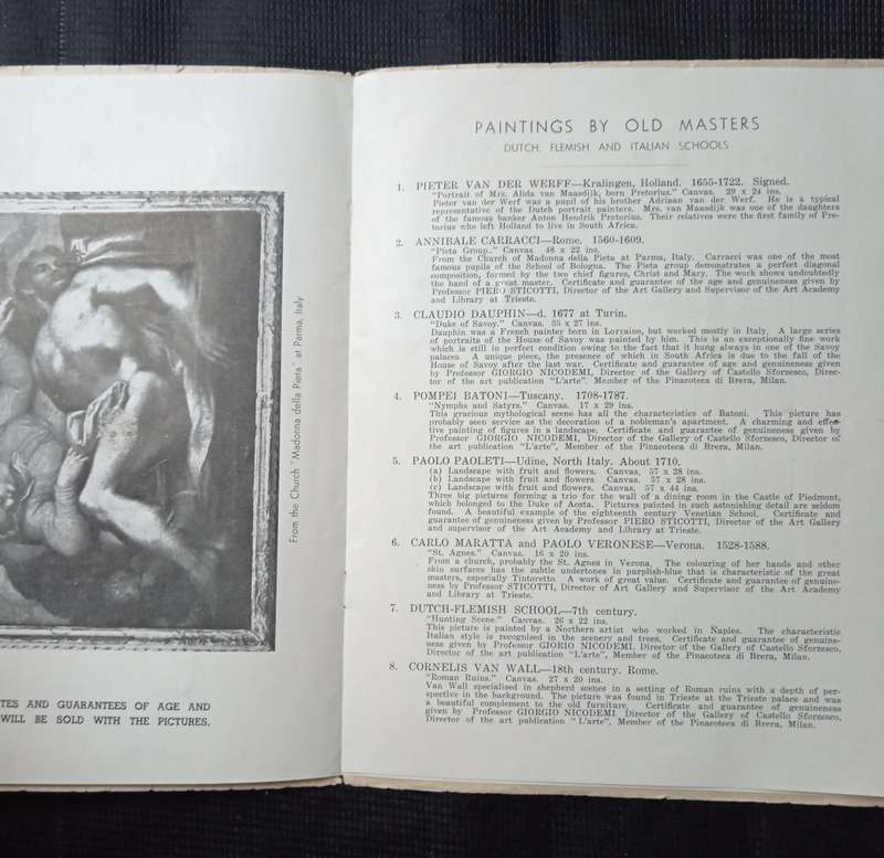 Catalogue of Objects d'Art & Paintings