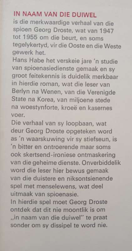 In Naam van die Duiwel by Hans Habe