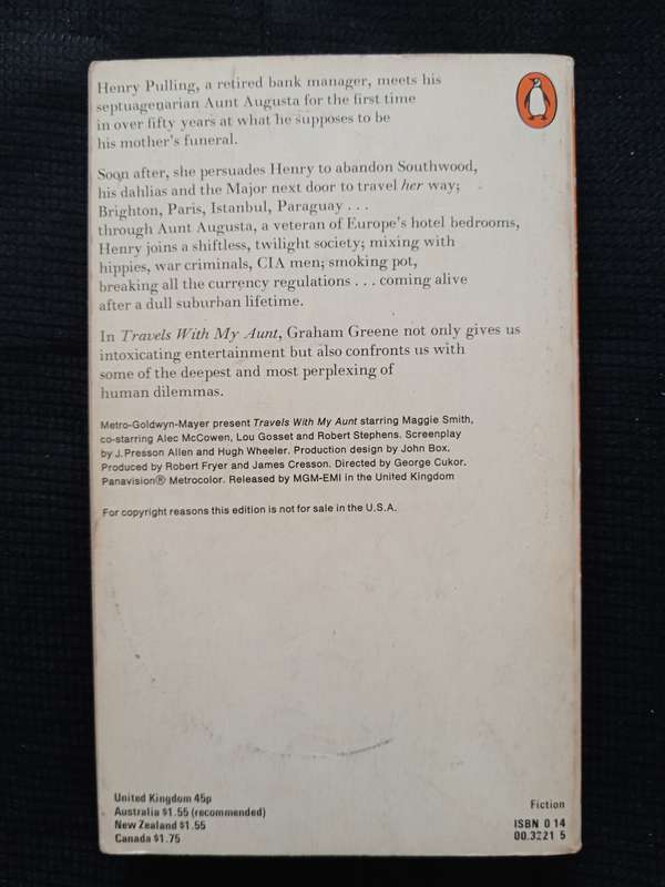 Travels with my Aunt by Graham Greene