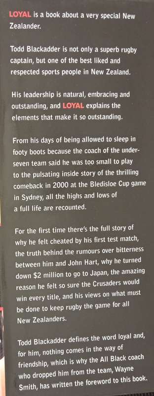 Loyal The Todd Blackadder Story by Phil Gifford