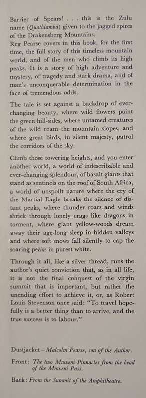 Barrier of Spears by R O Pearse