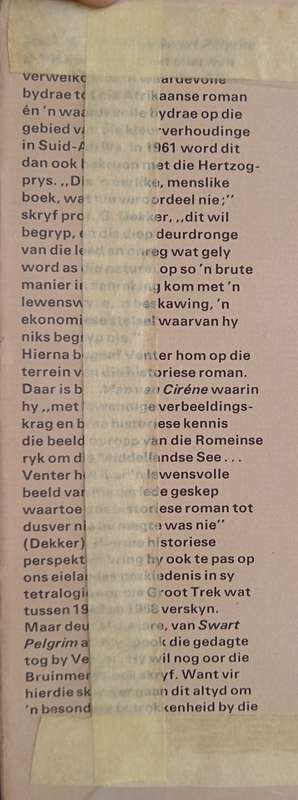 Die Middag Voel na Warm As by F A Venter