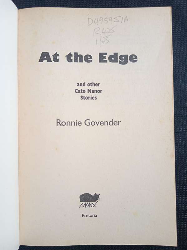 At the Edge and other Cato Manor Stories by Ronnie Govender