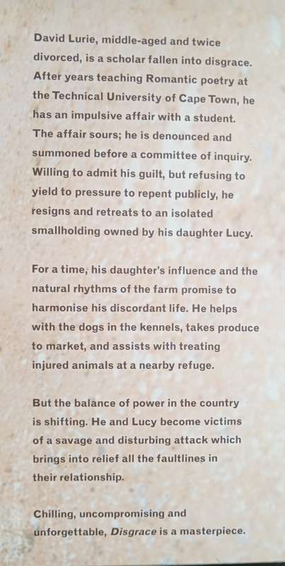 Disgrace by J M Coetzee