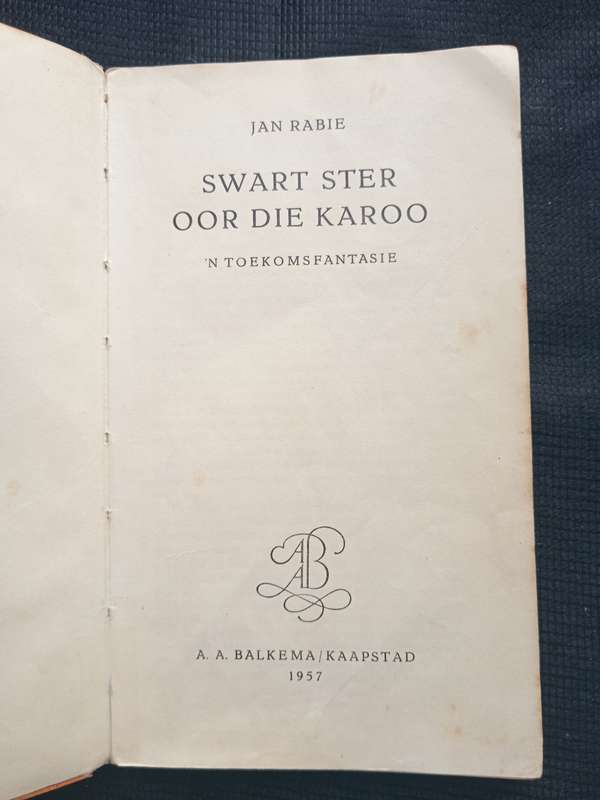 Swart Ster oor die Karoo by Jan Rabie