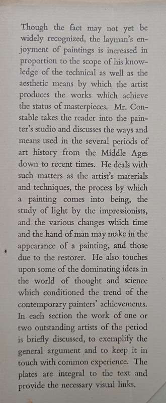 The Painter's Workshop by W G Constable