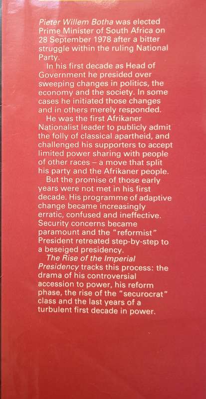 The Imperial Presidency by Brian Pottinger