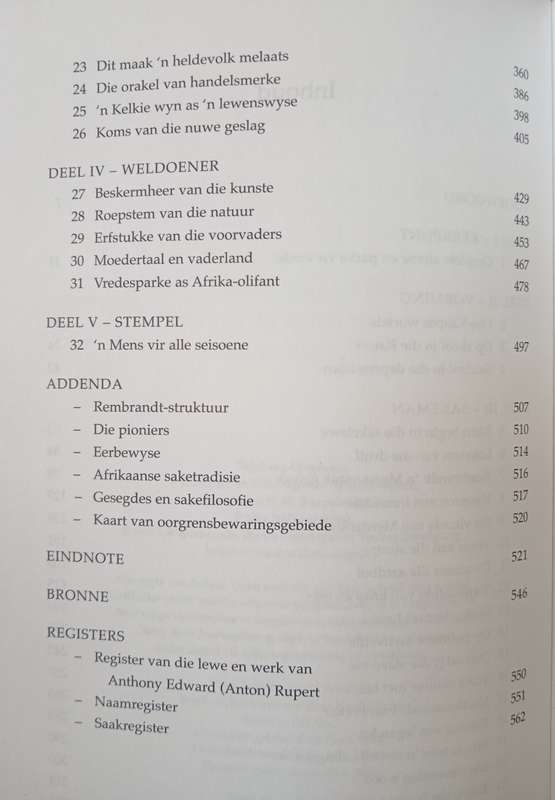 Anton Rupert ń Lewensverhaal by Ebbie Dommisse with Willie Esterhuyse