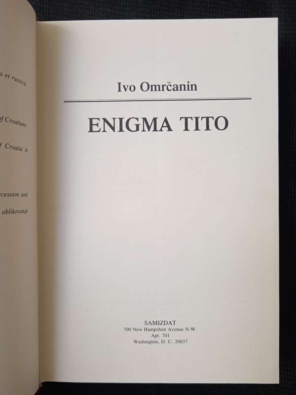 Enigma Tito by Ivo Omrčanin