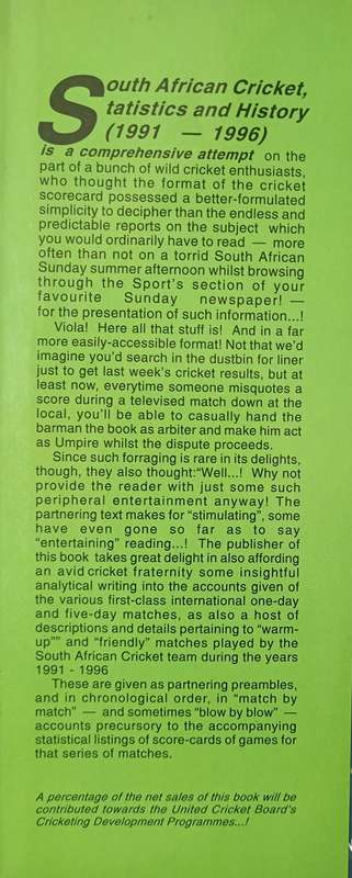 South African Cricket by Mike Ward