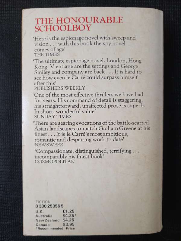The Honourable Schoolboy by John Le Carré