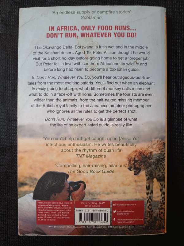 Don't Run Whatever You Do by Peter Allison