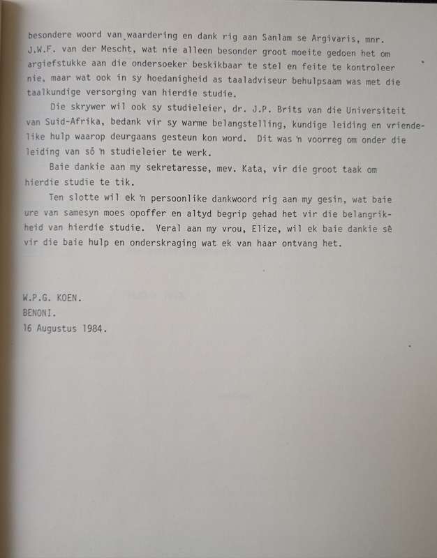 Sanlam se Eerste Vyf Jaar 1918-1923 by W P G Koen