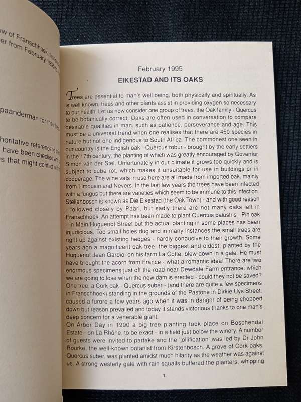 Trees A collection of writings by Betty Louw (Mafunyani) Compiled by Louise Jackson