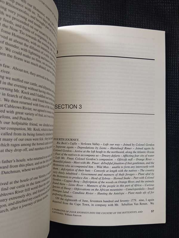 A Narrative of Four Journeys into the Country of the Hottentots, and Caffraria by William Paterson